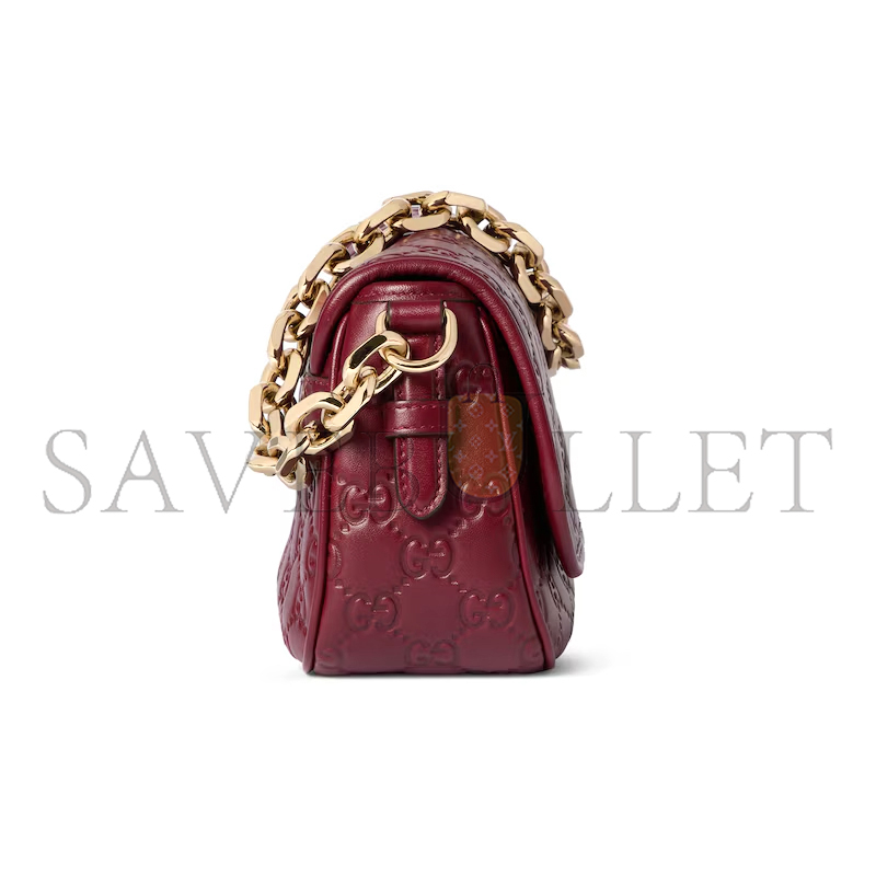 GUCCI GG EMBLEM SMALL SHOULDER BAG 847448 (20.5*13*7cm) GUCCI GG EMBLEM SMALL SHOULDER BAG 847448 (20.5*13*7cm)